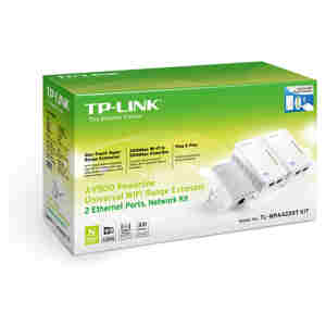 HPAV Powerline 2xLAN+1xLAN RJ45 220V TP-Link 300Mbit/s (2+1) WLAN (TL-WPA4220T KIT)