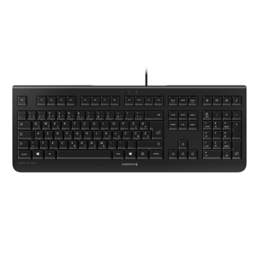Tipkovnica Žična Cherry KC 1000 SLO | črna (JK-0800SL-2)
