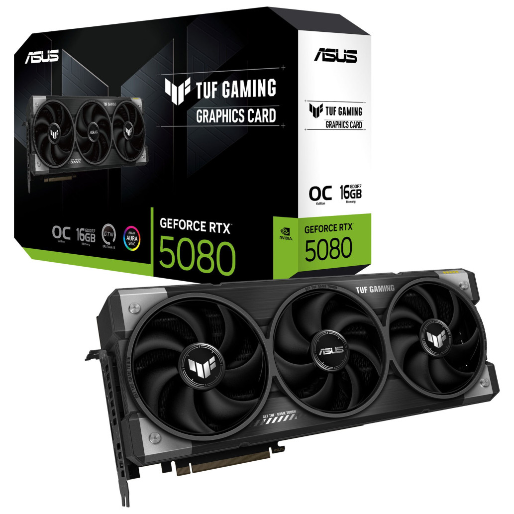 Grafična kartica nVidia RTX5080 Asus TUF Gaming OC - 16GB GDDR7 (GCAS-643)