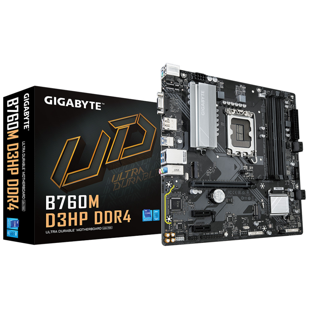Osnovna plošča 1700 GigaByte B760M D3HP DDR4 microATX 1xVGA HDMI 1xDisplayPort