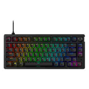 Gaming Tipkovnica USB-A - HyperX Alloy Rise 75 | SLO gravura črna RGB (7G7A4AA#ABA)
