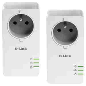 HPAV Powerline 1xLAN RJ45 220V D-link 1000Mbit/s (1+1) (DHP-P601AV)