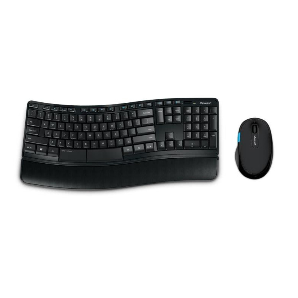 Tipkovnica in miš Microsoft brezžična desktop Sculpt Comfort Desktop ENG priložen naslon za zapestja SLO gravura (L3V-00021)