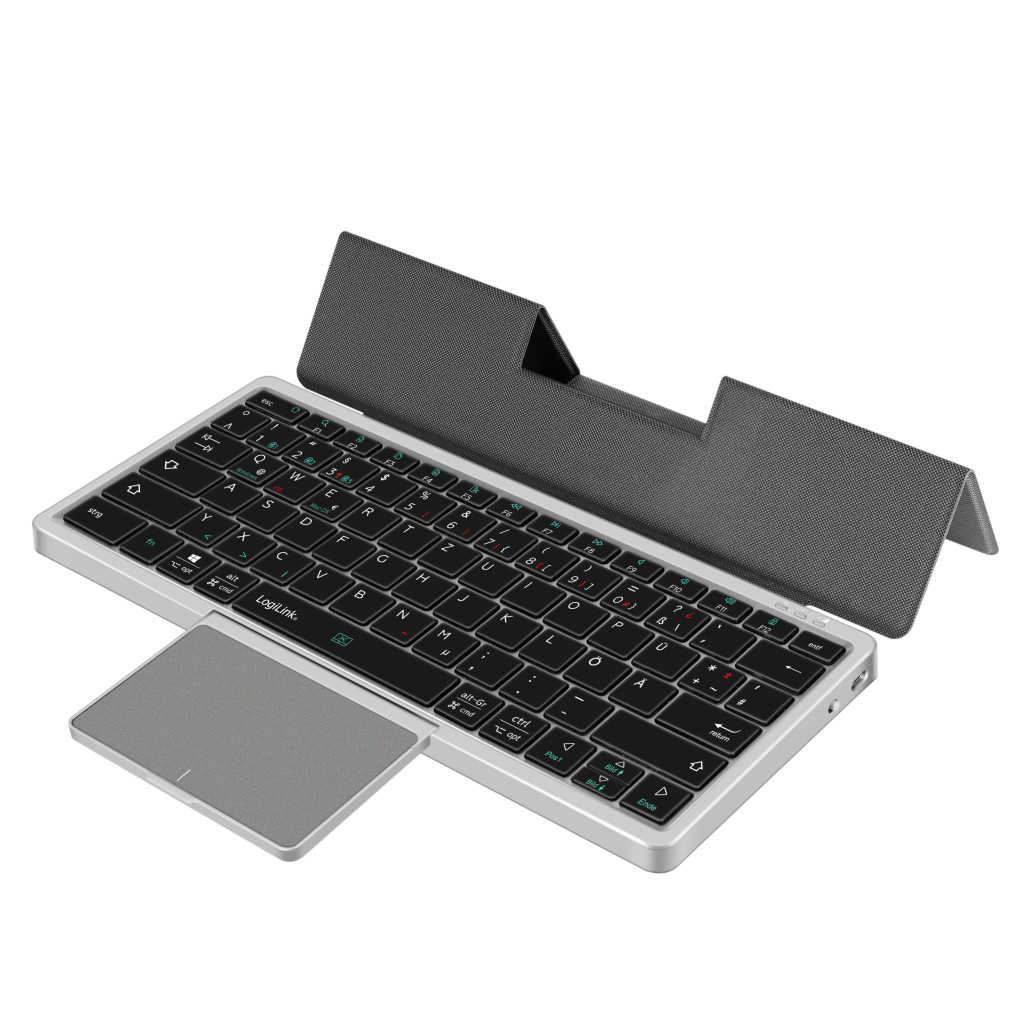 Tipkovnica Bluetooth 5.1 Logilink ID0214 DE | srebrna (ID0214)