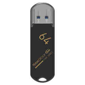 Spominski ključek 64GB USB 3.1 Teamgroup C183 - plastičen/s pokrovčkom/črn (TC183364GB01)