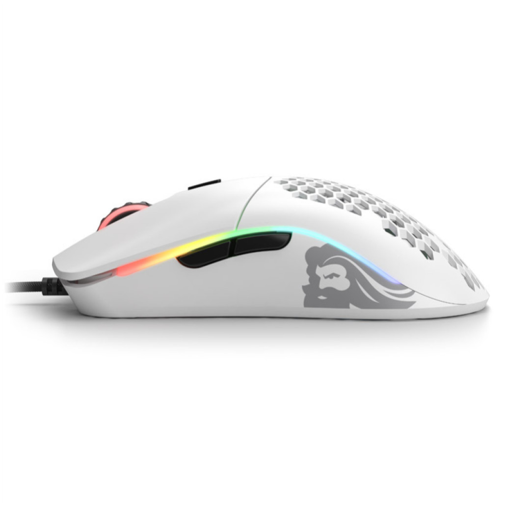 Miš Glorious Žična Race Model O optična gaming RGB bela mat (GO-WHITE) - slika 3