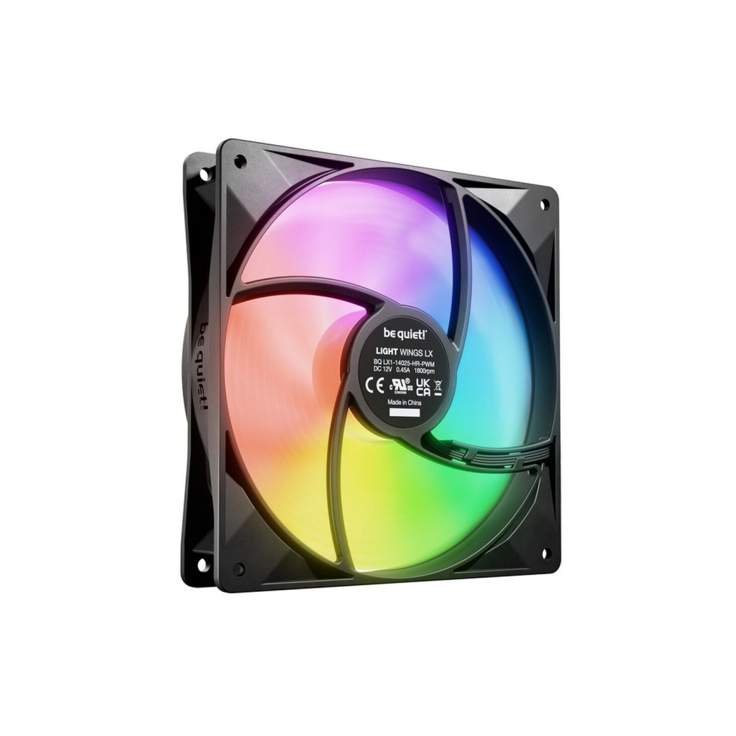 Ventilator be quiet! Light Wings LX High Speed 140mm črna RGB (3 pack) - slika 2
