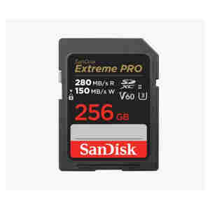 Spominska kartica SDXC 256GB Sandisk Extreme Pro 280MB/s/150MB/s U3 V60 UHS-II (SDSDXEP-256G-GN4IN)