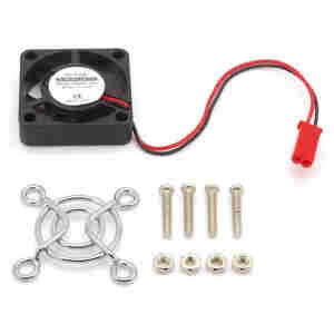 Raspberry Pi 4 Model B brezkrtačni ventilator 30x30x7 z mrežico - črn