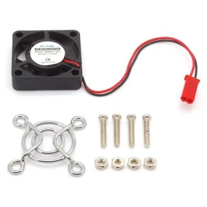 Raspberry Pi 4 Model B brezkrtačni ventilator 30x30x7 z mrežico - črn