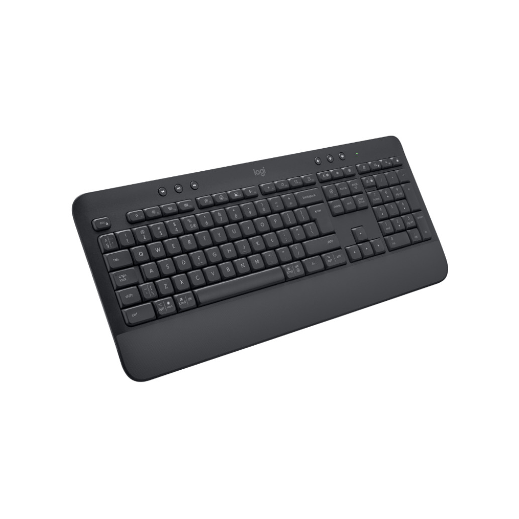 Tipkovnica brezžična + Bluetooth Logitech K650 Signature US international | SLO gravura grafitna (920-010945) - slika 2