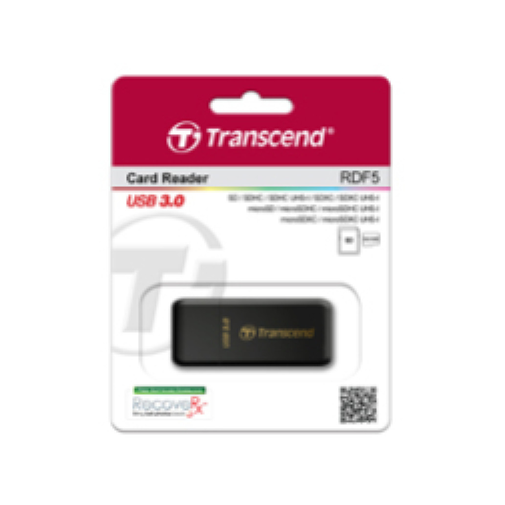 Zunanji čitalec kartic Transcend USB 3.1 za SD microSD črn (TS-RDF5K) - slika 3