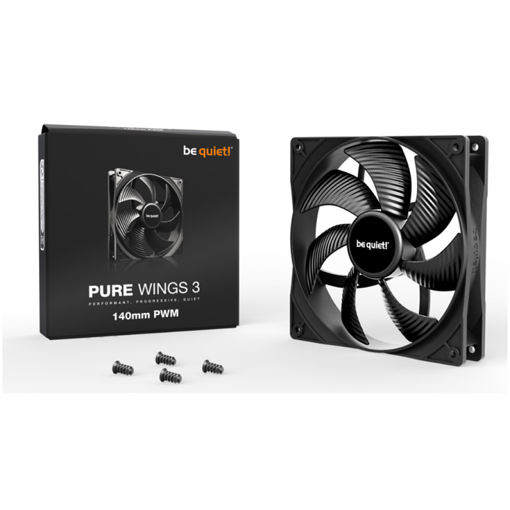 Ventilator be quiet! Pure Wings 3 140mm črna - slika 3