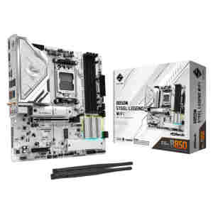 Osnovna plošča AM5 Asrock Steel Legend WiFi microATX 1xHDMI 1.4 1xDisplayPort