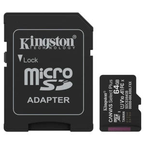 Spominska kartica microSDXC 128GB Kingston Canvas Select Plus 150MB/s/50MB/s U1 V10 UHS-I A2 +adapter (SDCS3/128GB)