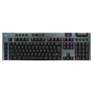Gaming Tipkovnica brezžična + Bluetooth Logitech G915 X LIGHTSPEED, GL Tactile US international | SLO gravura črna RGB LED osvetlitev (920-012676)