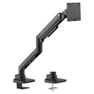 Nosilec za LCD monitor 43,2 - 124,50 cm (17"-49") do 20kg s plinsko vzmetjo 360° nagib -20/50° LogiLink aluminij črn (BP0168)