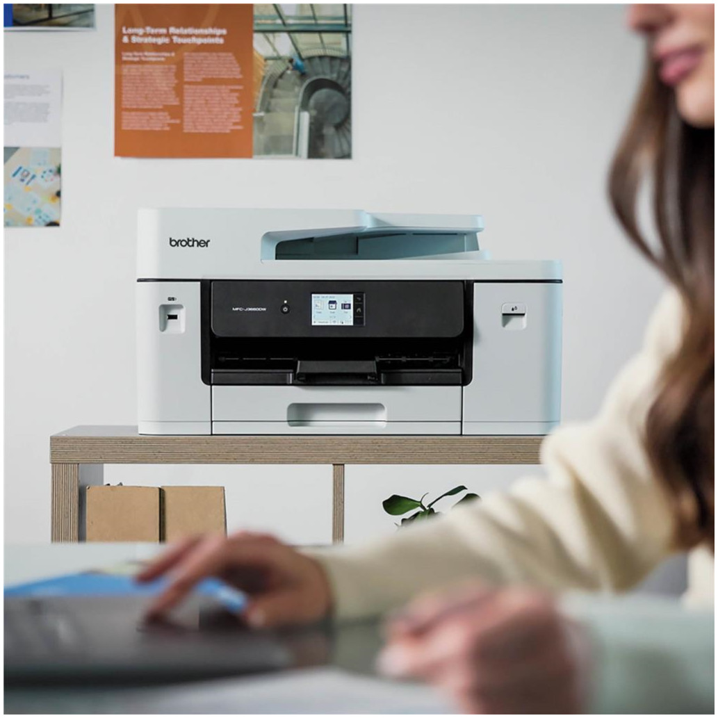 Tiskalnik multifunkcijski brizgalni barvni Brother MFC-J3660DW A3 duplex tisk enostransko skeniranje faks USB LAN WiFi 31ppm (BRMFCJ3660DW) - slika 3