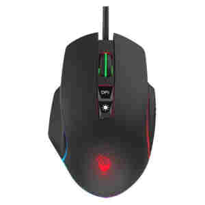Miš Robaxo USB GM420 Sniper optična gaming črna 6400DPI RGB (00002350)
