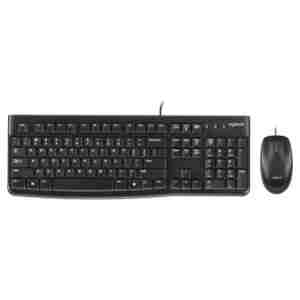 Tipkovnica in miš Logitech USB K120 US international črna (920-002563)