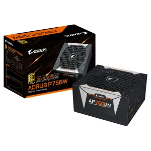 Napajalnik - 750W GigaByte GP-AP750GM Aorus 80Plus Gold 91% ATX12V 2.3 Modular 135mm črna (GP-AP750GM)