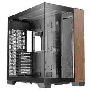 ANTEC C8 Wood Full-Tower okno črno/rjavo gaming ohišje