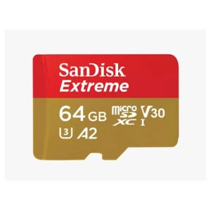 Spominska kartica SDHC-Micro 64GB Sandisk Extreme 170MB/s/80MB/s U3 V30 UHS-I +adapter (SDSQXAH-064G-GN6MA)