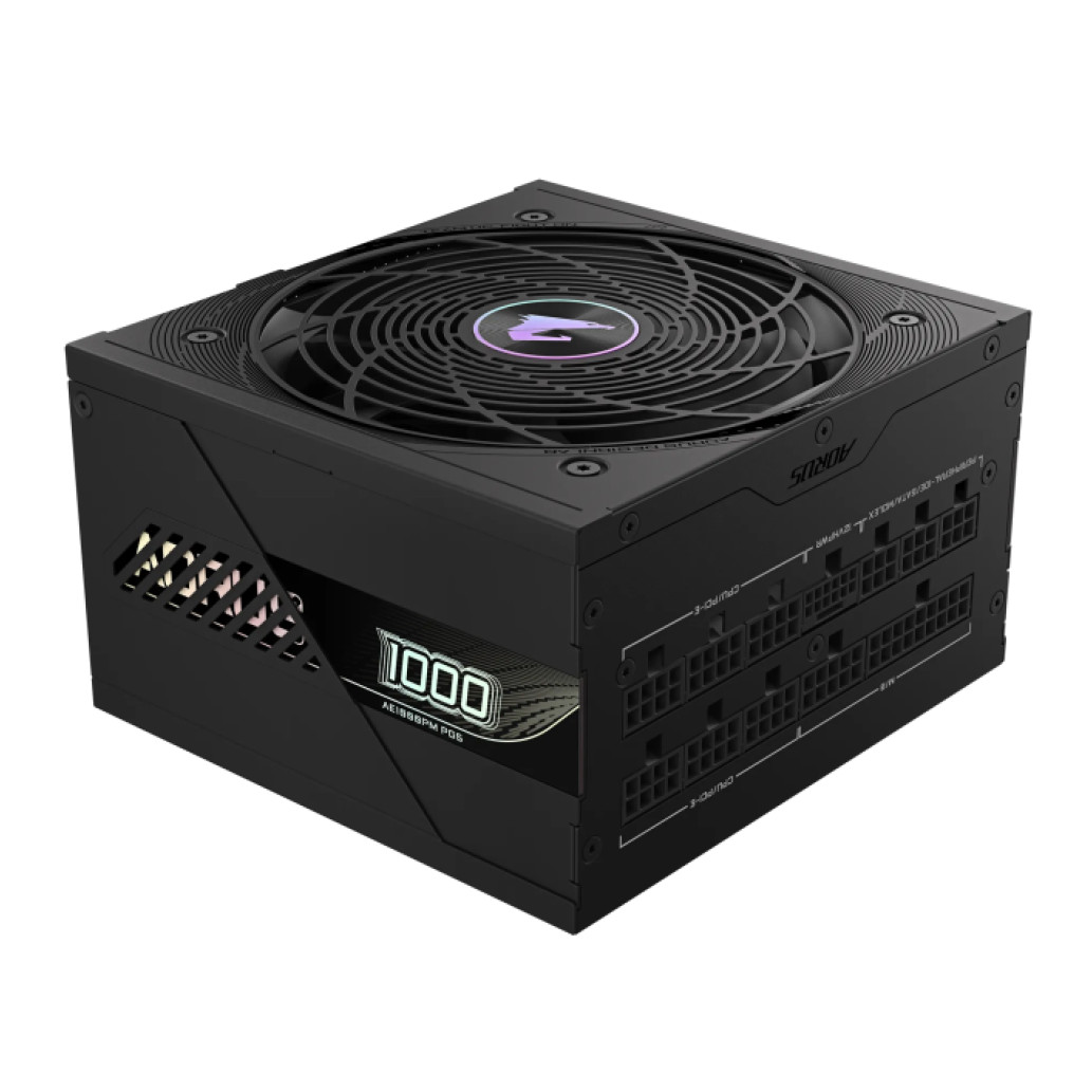 Napajalnik - 1000W GigaByte AE1000PM Aorus 80Plus Platinum 92% ATX 3.0 (Gen5) Modular 120mm črna (GP-AE1000PM PG5) - slika 2