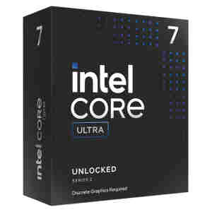Procesor Intel LGA1851 Ultra 7 265KF 20C/20T 3,9/5,4GHz BOX 125W/250W brez grafike brez hladilnika
