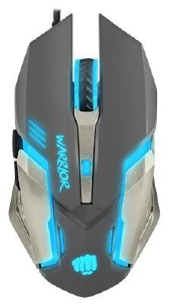 Miš NATEC USB Fury Warrior M optična gaming 3200DPI LED osvetlitev črna-modra (NFU-0869)