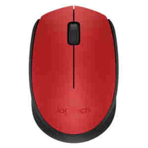 Miš Logitech brezžična optična za notesnike M171 rdeča nano (910-004641)