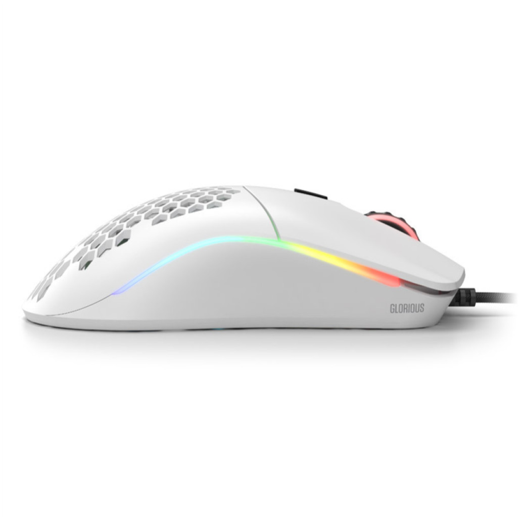 Miš Glorious Žična Race Model O optična gaming RGB bela mat (GO-WHITE) - slika 4