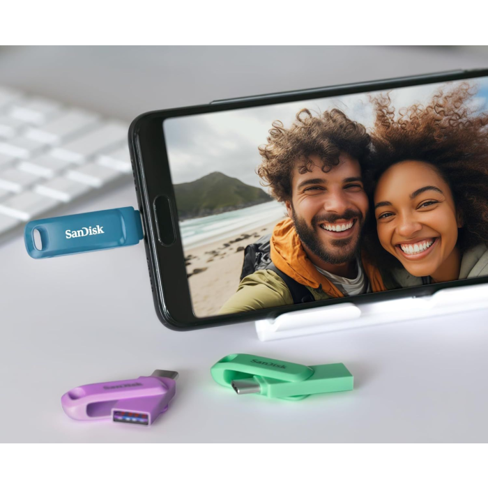 SanDisk 64GB Ultra Dual Drive Go USB-C/A 3.2 USB ključ (moder) - slika 5