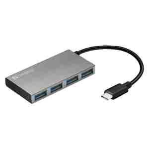 Sandberg USB-C na 4xUSB 3.0 Pocket Hub vozlišče