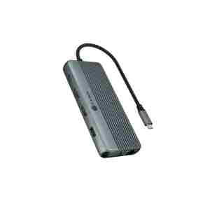 IcyBox IB-DK4062-CPD 12-v-1 DockingStation priklopna postaja s trojnim video priključkom