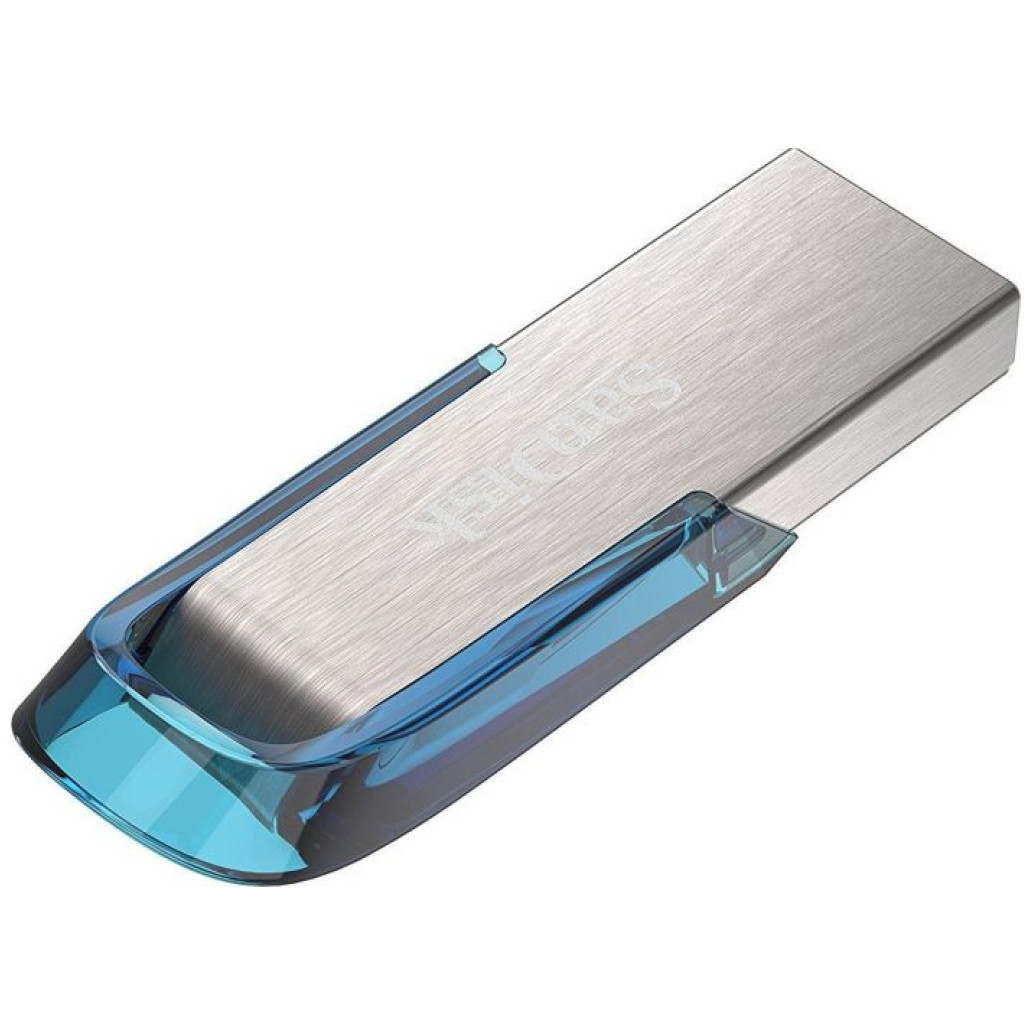 Spominski ključek 128GB USB 3.2 Sandisk Ultra Flair 150MB/s 60MB/s kovinski brez pokrovčka srebrn (SDCZ73-128G-G46B) - slika 3