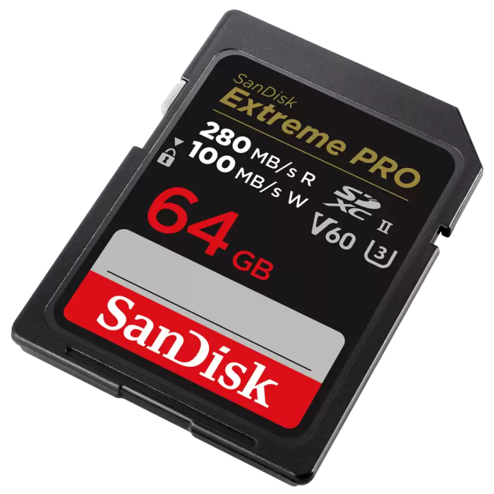 SanDisk 64 GB Extreme PRO SDXC UHS-II spominska kartica