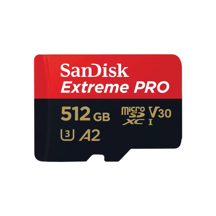 SanDisk 512GB Extreme PRO microSDXC UHS-I spominska kartica z adapterjem - slika 2