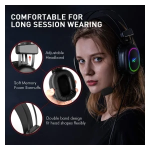 HAVIT Gamenote RGB LED slušalke z mikrofonom HV-H2016d