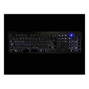 Tipkovnica Ewent Wired Illuminated Scissor, črna, USB, SLO EW3271