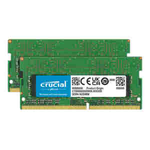 RAM SODIMM DDR4 64GB Kit (2x 32) PC4-25600 3200MT/s CL22 1.2V Crucial