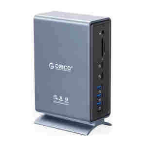 Priključna postaja USB-C Thunderbolt 3, 15 v 1, 5xUSB-A, 2xTB3, 2xUSB-C, DP, RJ45, SD+TF, napajanje, ORICO TB3-S4