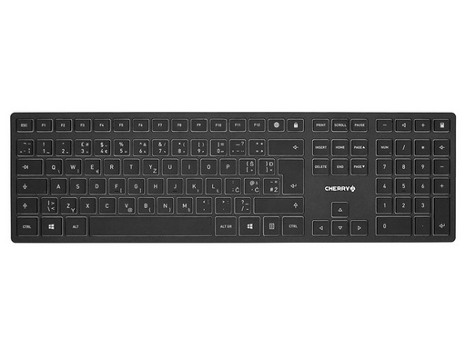 Tipkovnica Cherry KW 9100 Slim, črna, USB-C, UK SLO g.