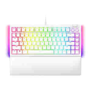 Tipkovnica Razer BlackWidow V4 75%, bela, US SLO g.