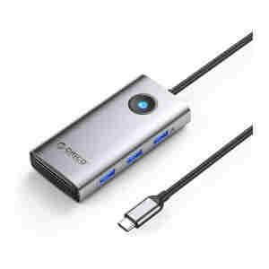 Priključna postaja USB-C, 6 v 1, 3xUSB-A 3.0, USB-C 3.0, HDMI 4K@30Hz, USB-C PD100W, ORICO PW11-6P