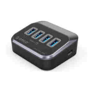 USB-C hub s 4 vhodi, 4x USB-A 3.2 Gen1, 5Gbps, črn, ORICO M3U3-4A-05