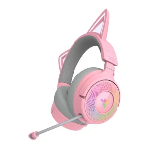 Slušalke Razer Kraken Kitty V3 Pro Quartz, roza
