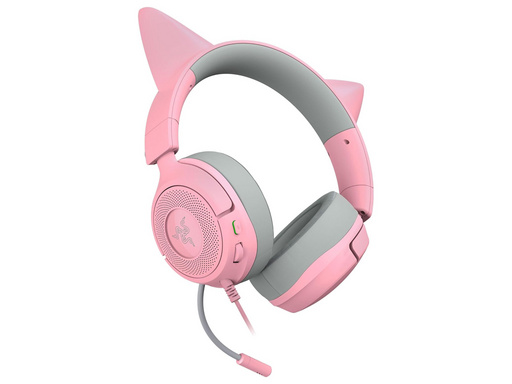 Slušalke Razer Kraken Kitty V3 X Quartz, roza, 3.5 mm - slika 2