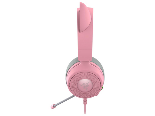 Slušalke Razer Kraken Kitty V3 X Quartz, roza, 3.5 mm - slika 4