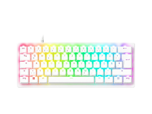 Tipkovnica Razer Huntsman V3 Pro Mini, Bela, RGB, PBT, Analogna stikala Gen2, SLO g.
